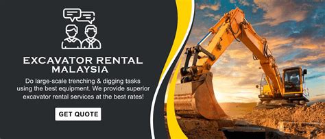 selangor excavator rental